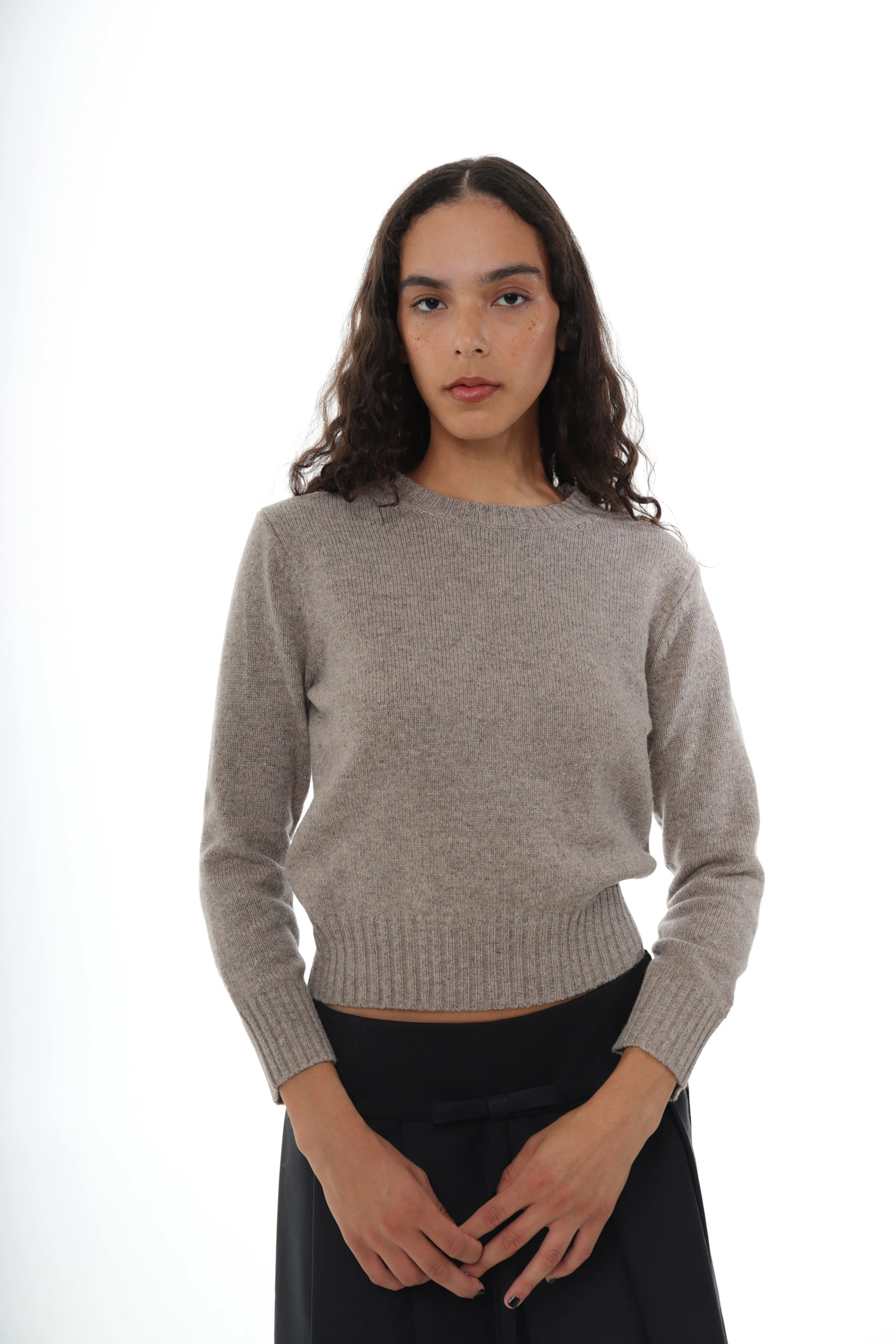 DUCK SWEATER IN TAUPE
