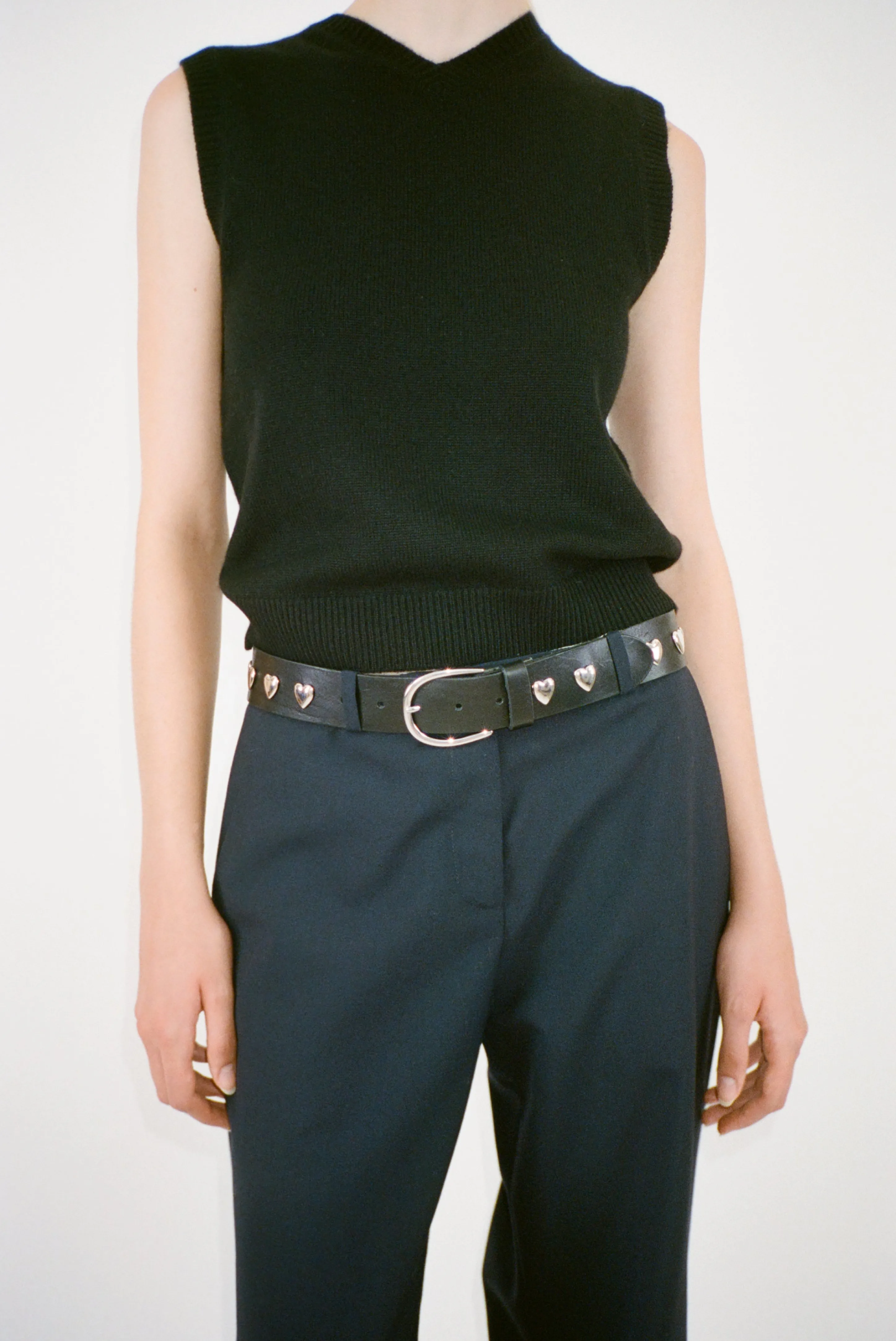 RIVETTO BELT IN SILVER