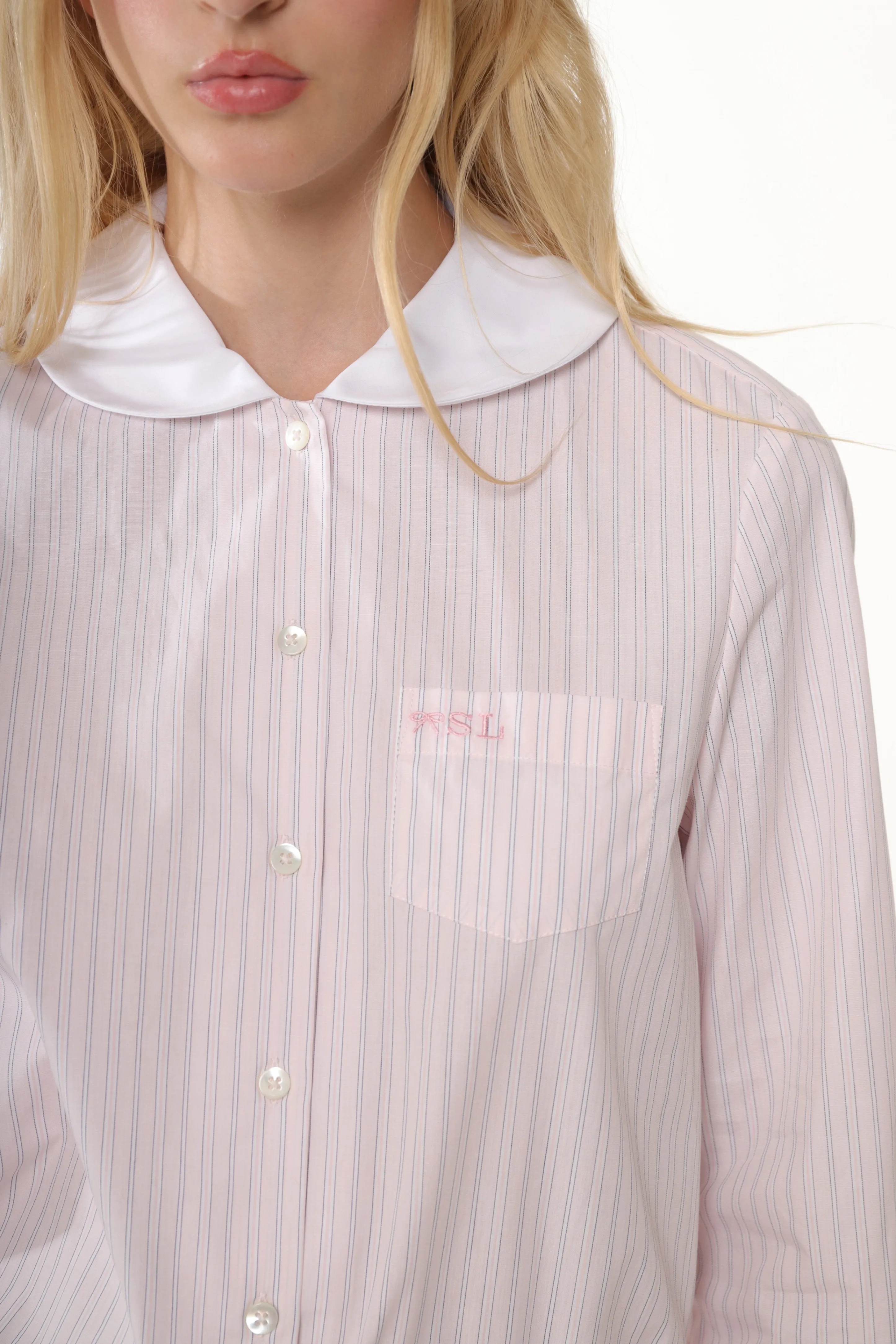 WILBUR TOP IN PINK STRIPE