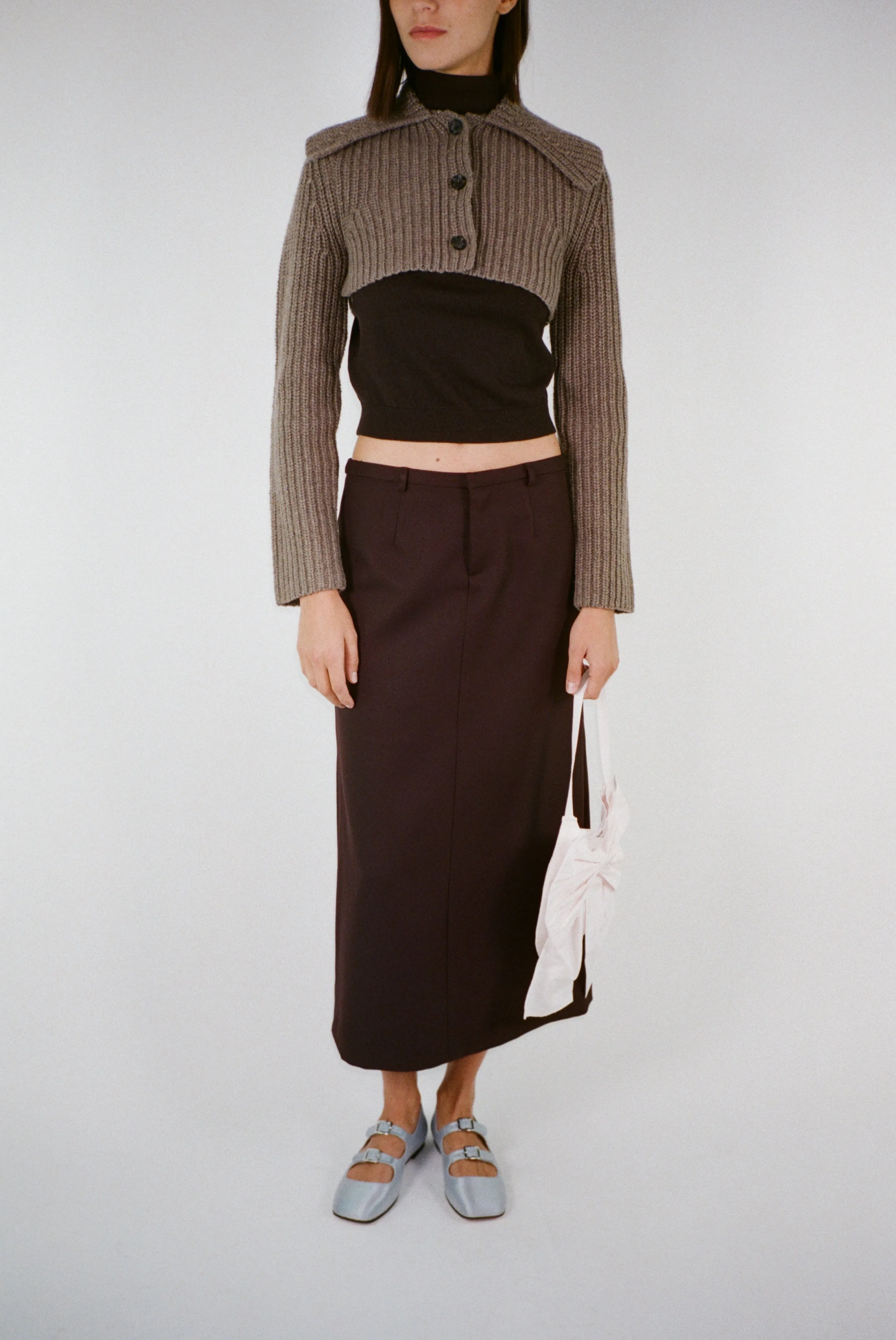 SOCKS SKIRT IN BRUNETTE