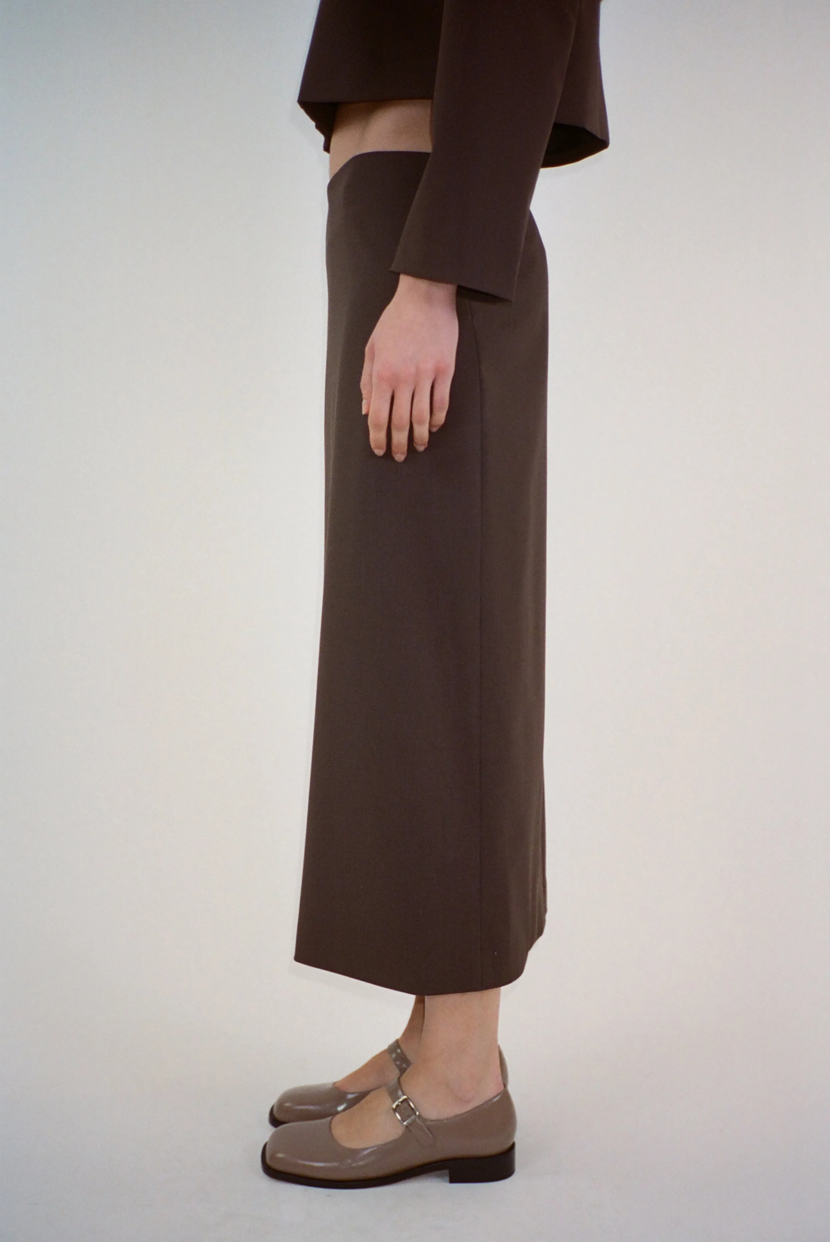 TOES SKIRT IN BROWN