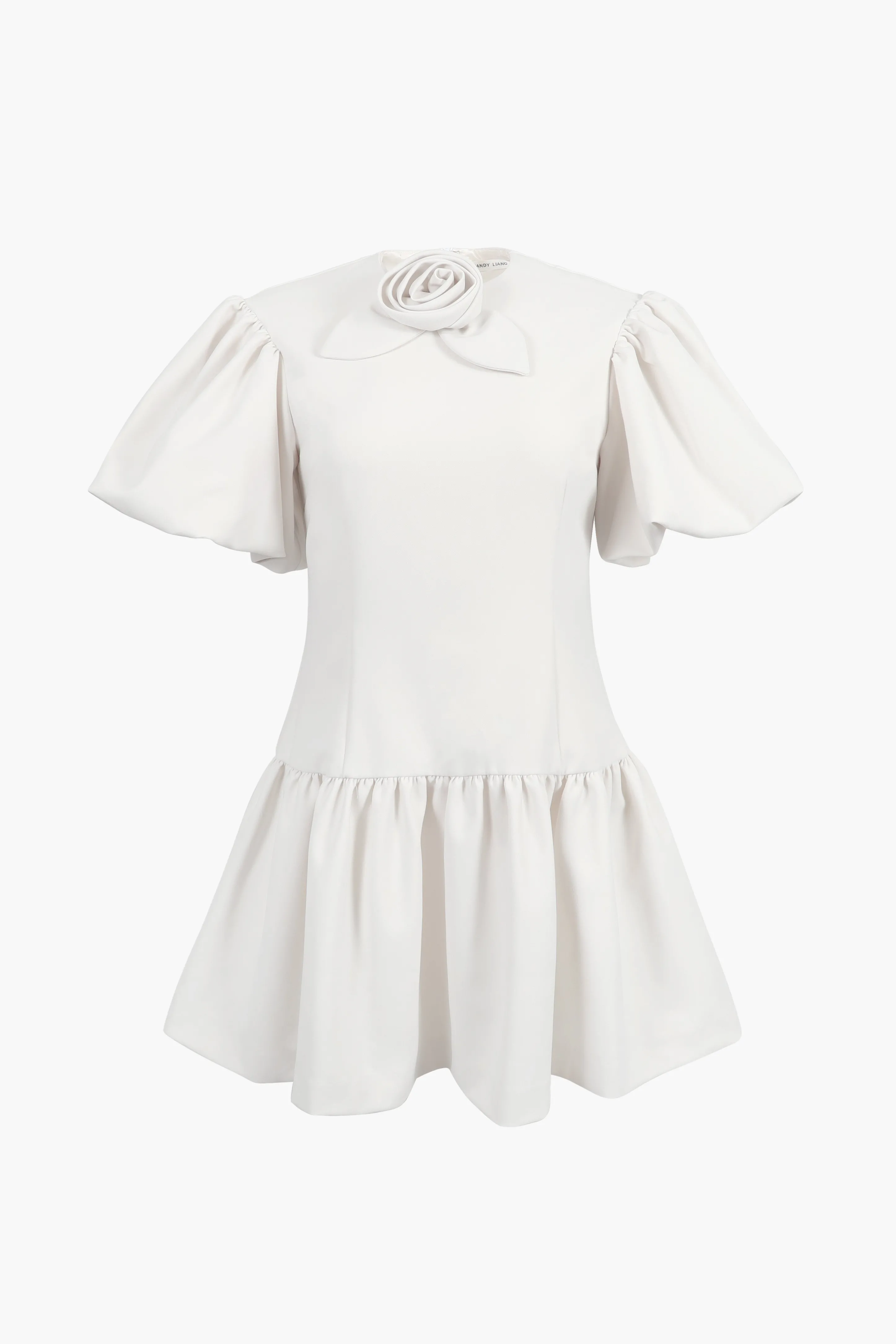 PEAS DRESS IN IVORY