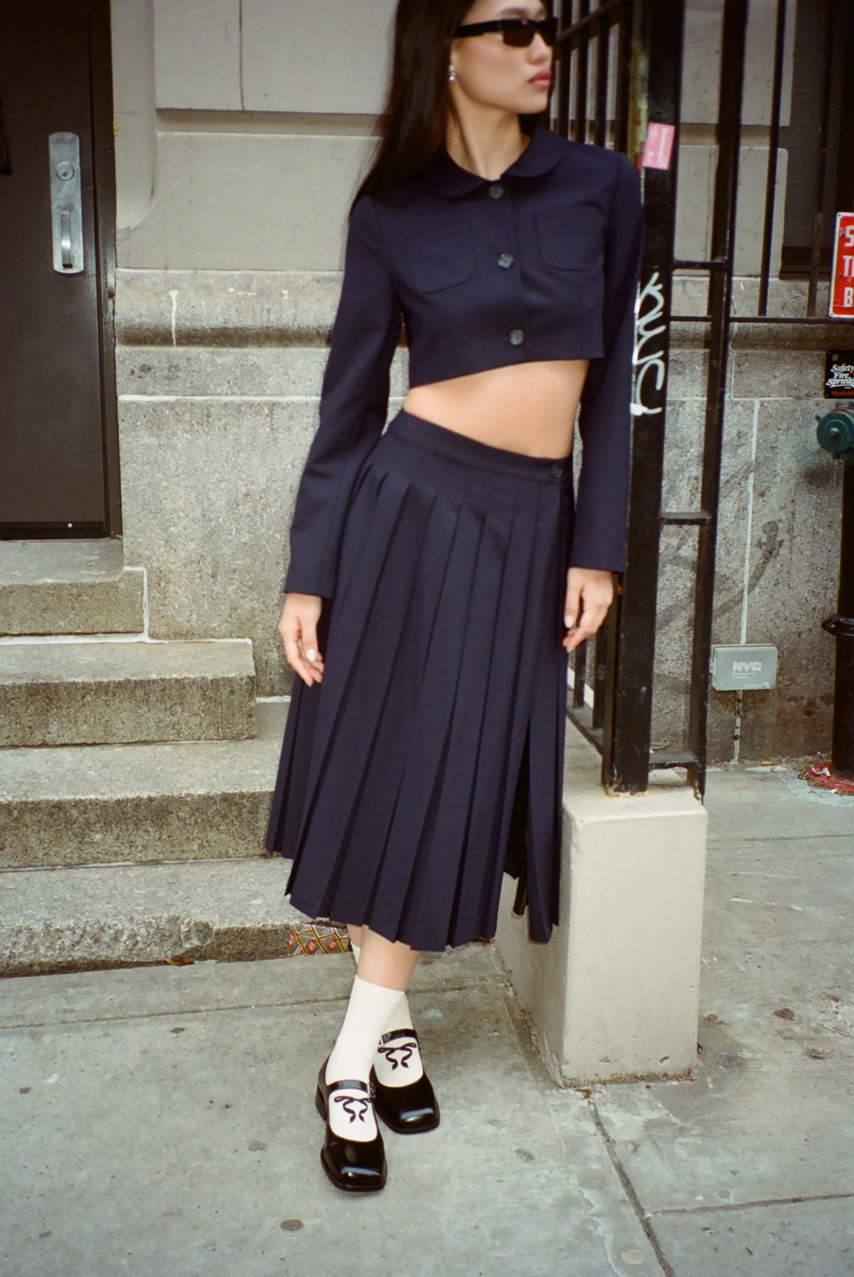 ENNIS JACKET IN DARK NAVY