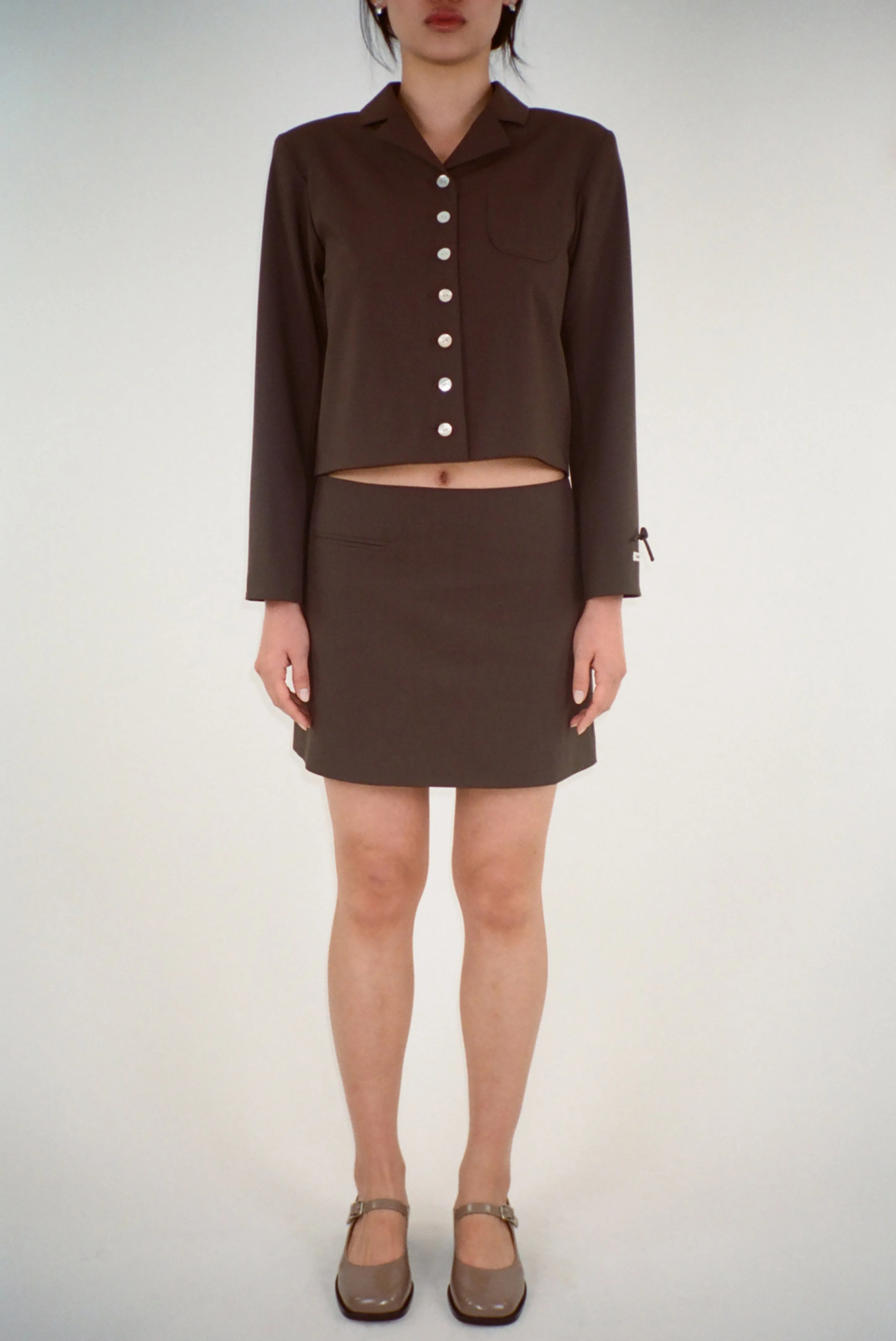 CHARM JACKET IN BROWN