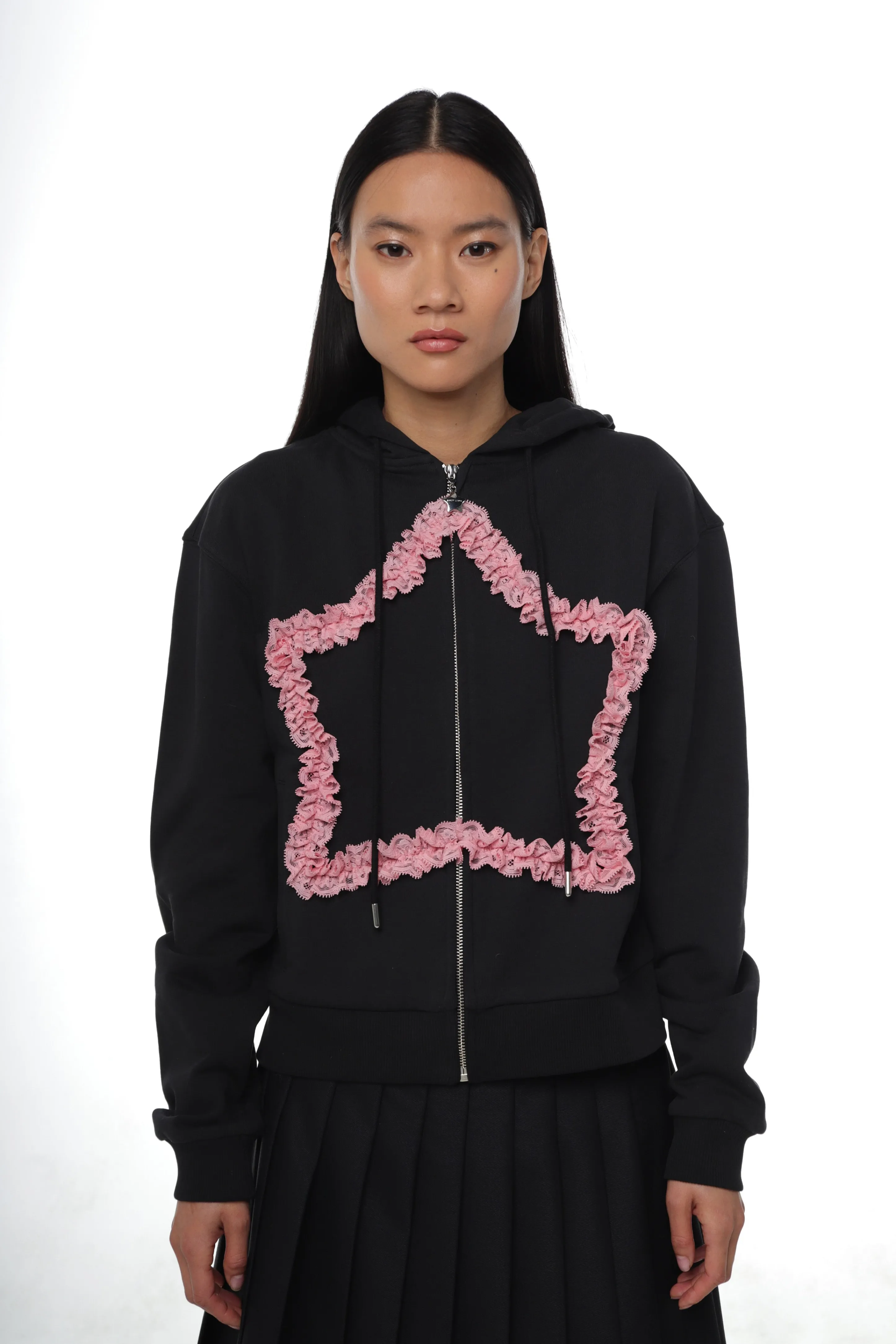 REGINA HOODIE IN BLACK