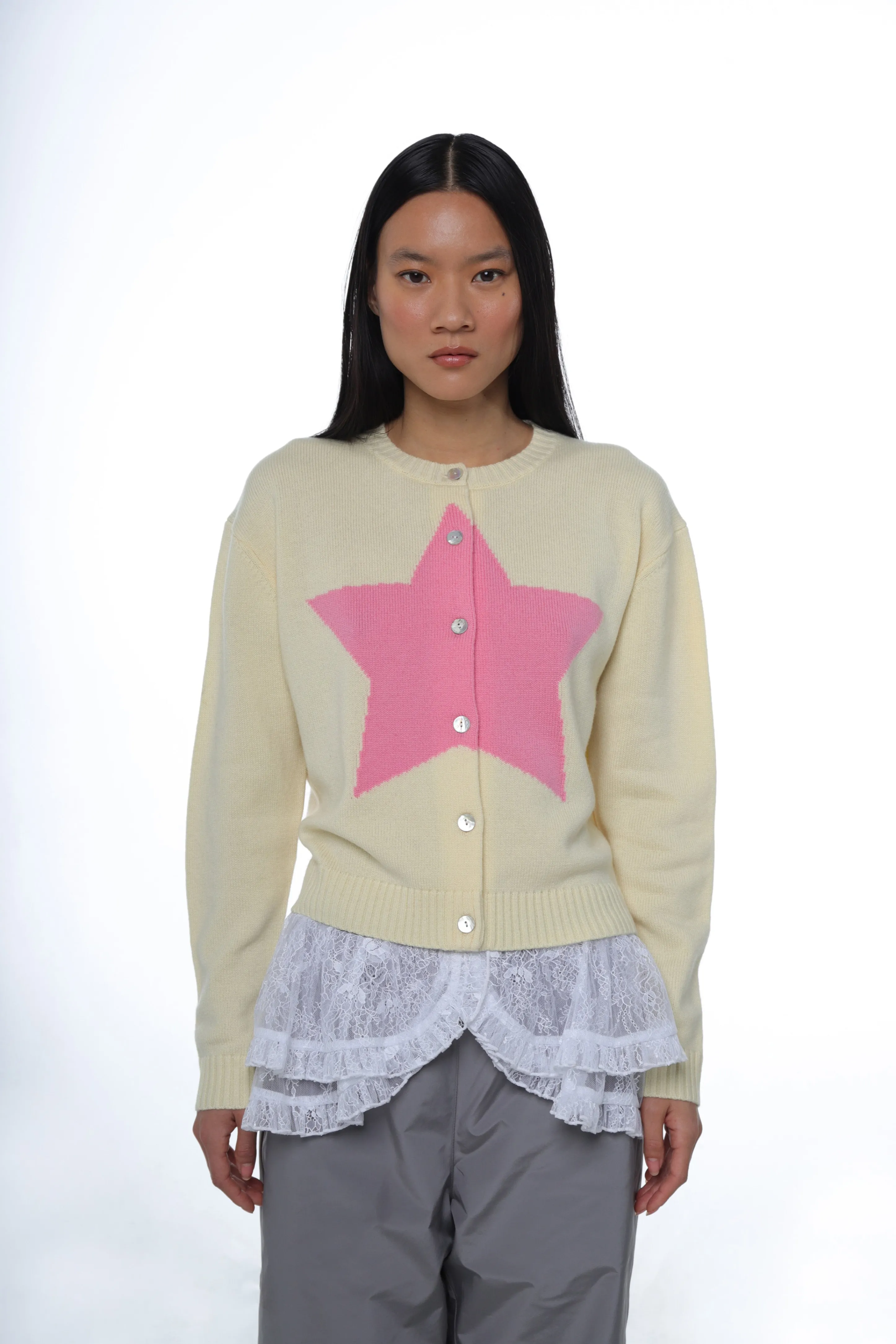 BOUCHETTE CARDIGAN IN BUTTER