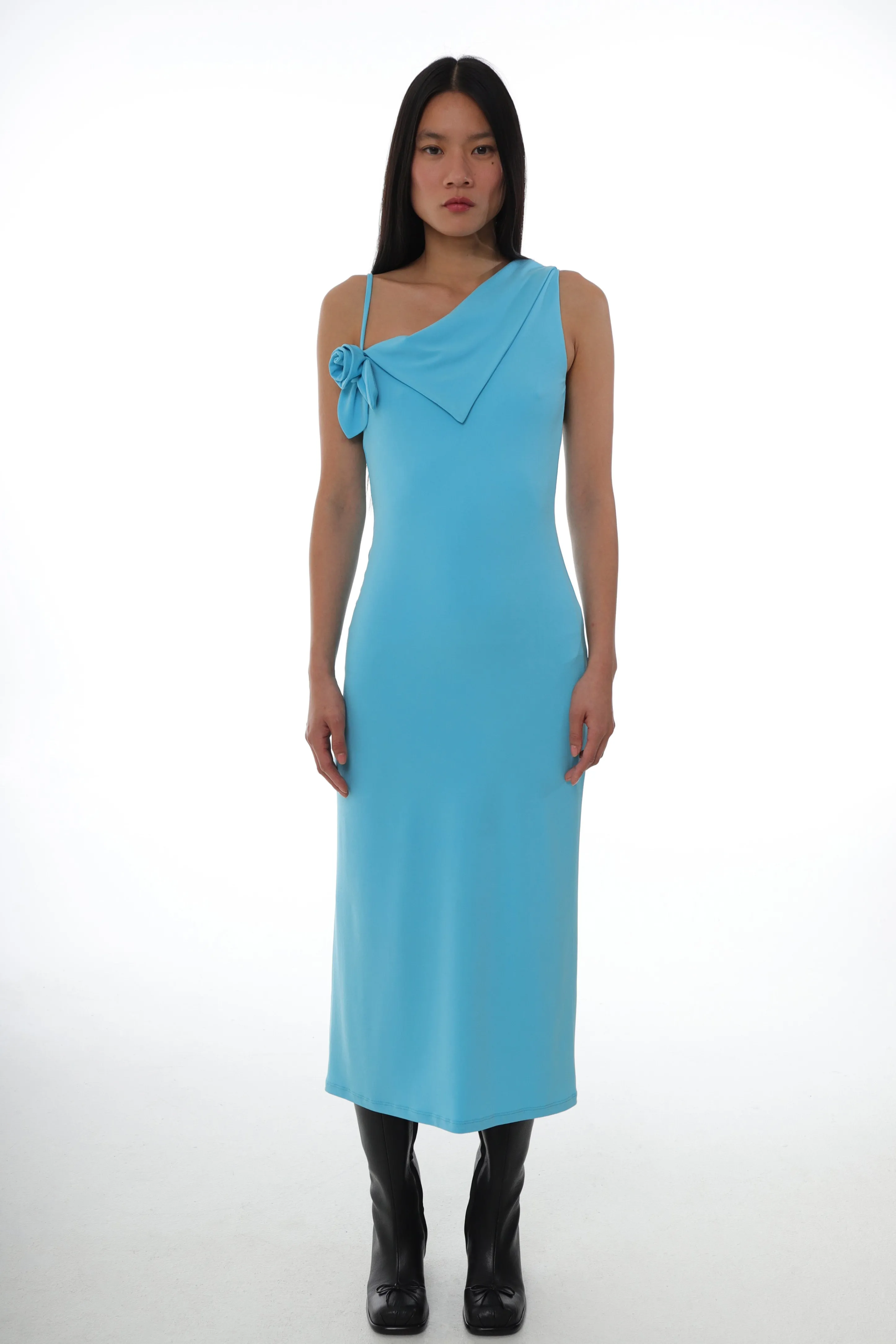 OTTER DRESS IN TURQUOISE
