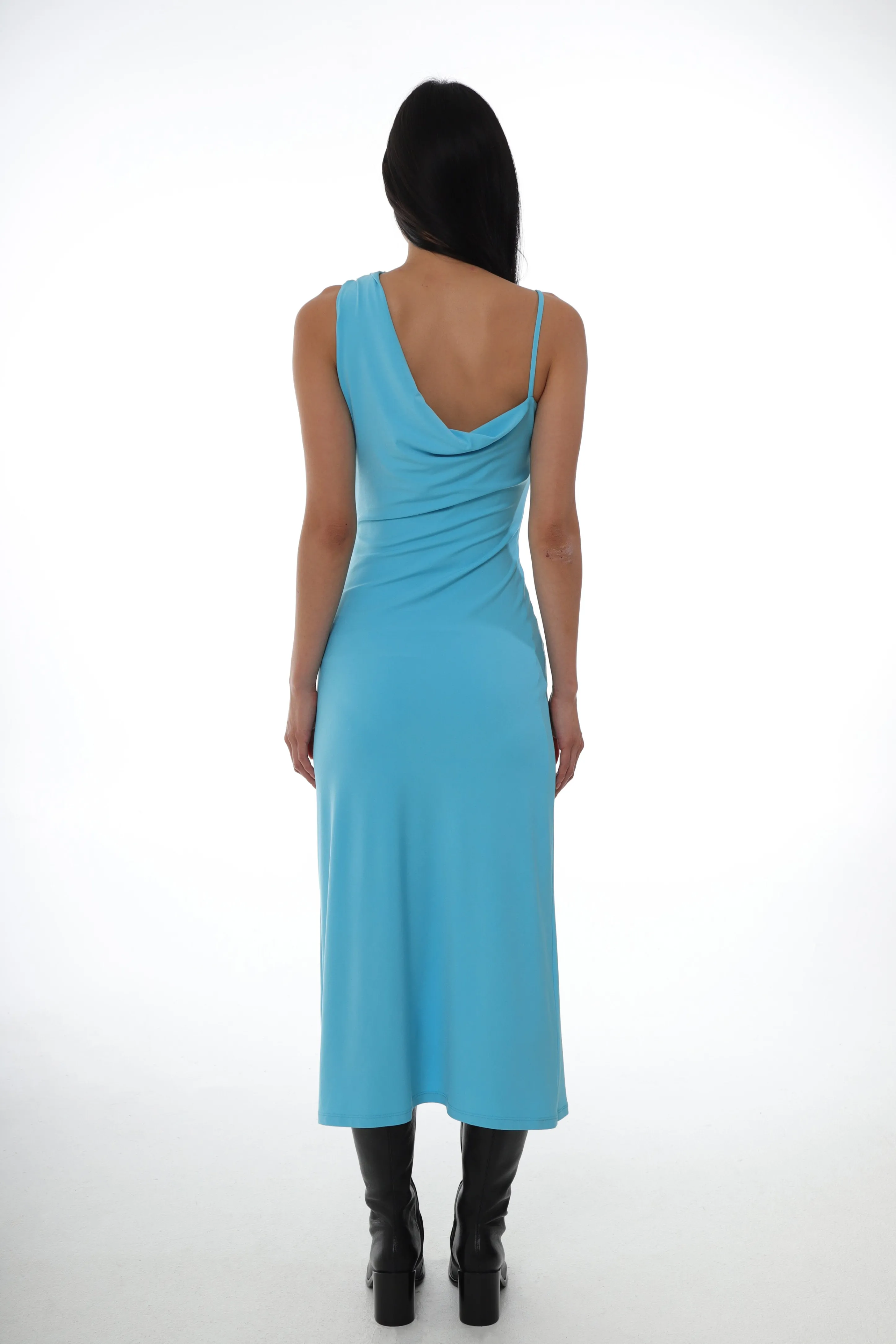OTTER DRESS IN TURQUOISE