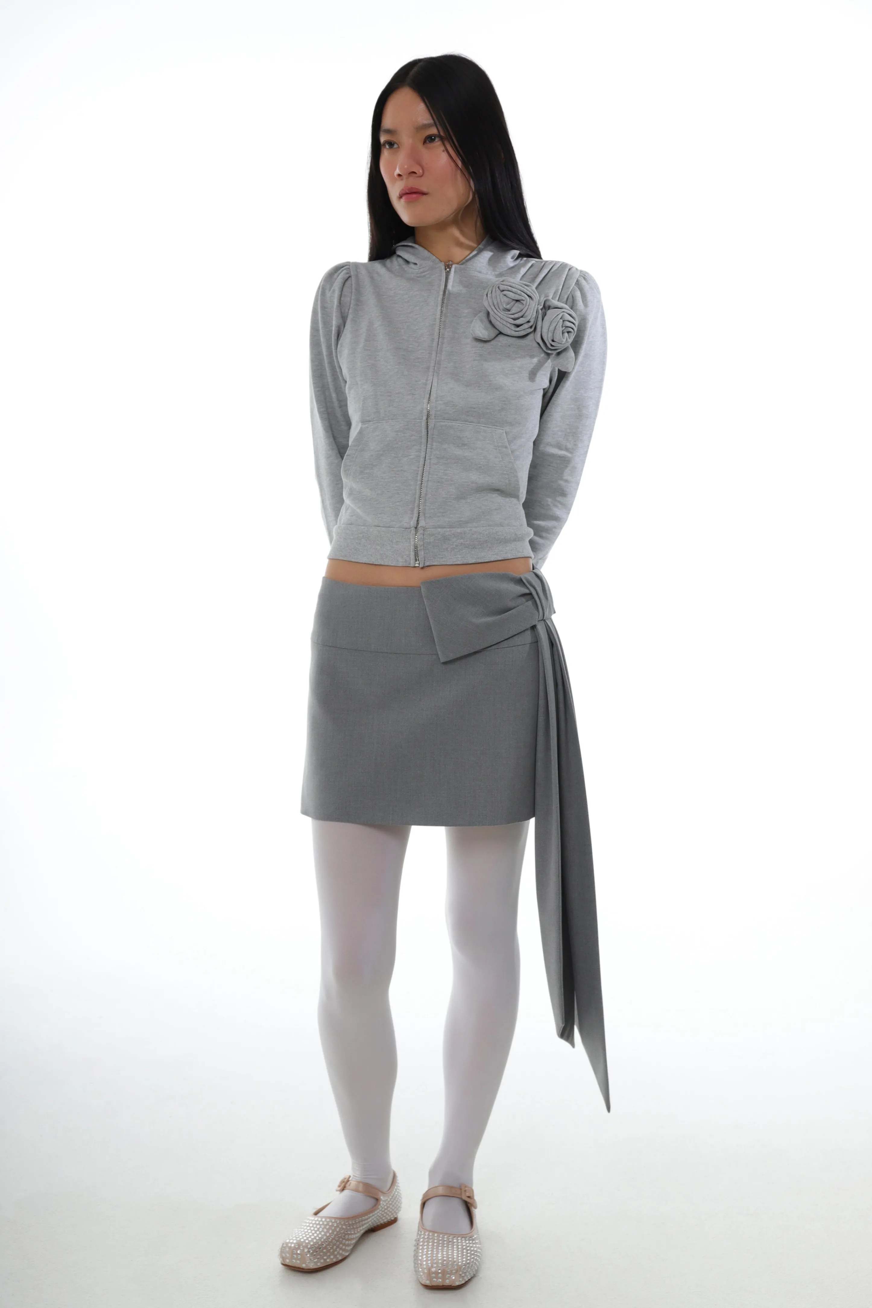 SKAR SKIRT IN LIGHT GREY