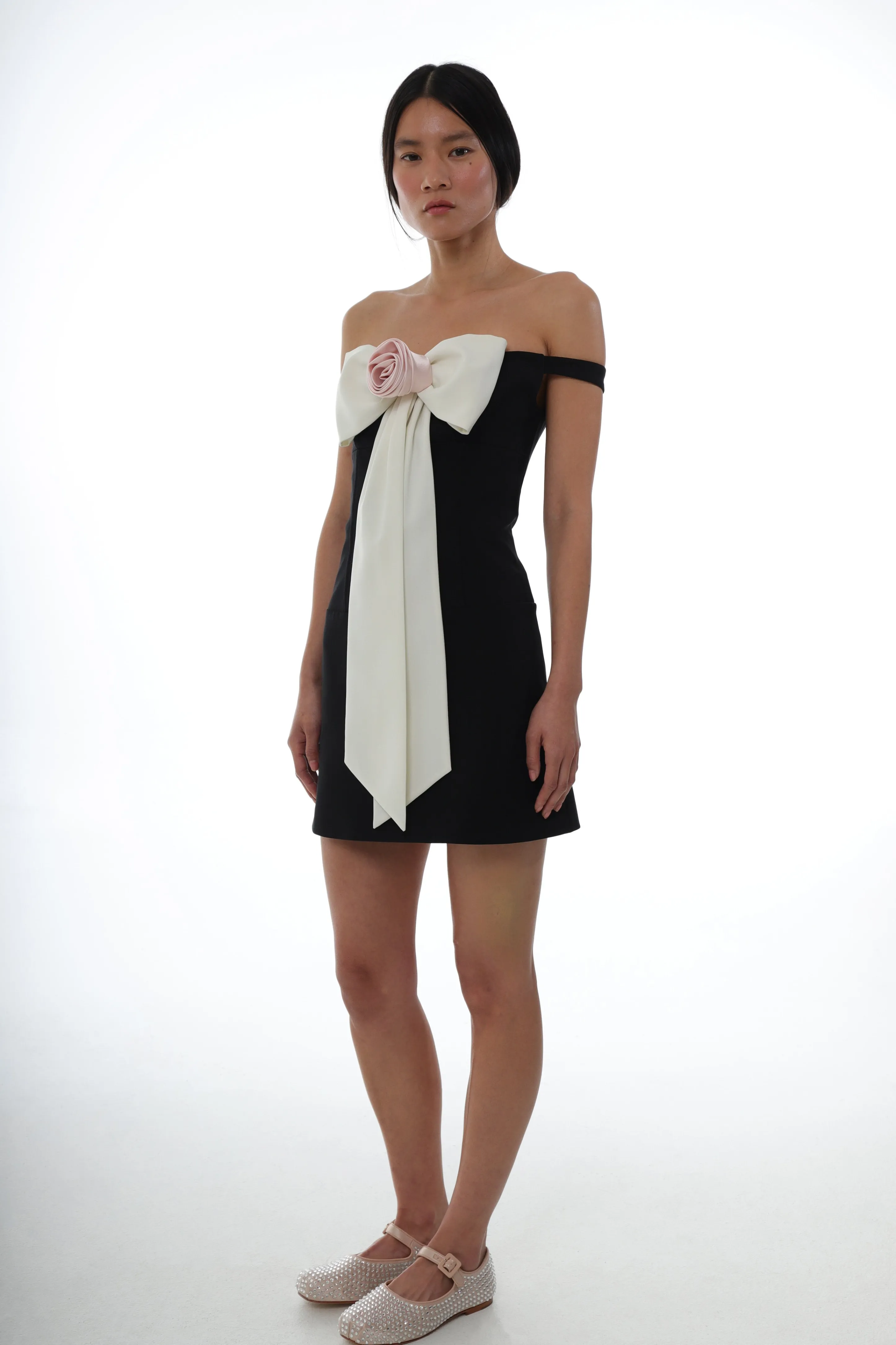 TULIPS DRESS IN BLACK